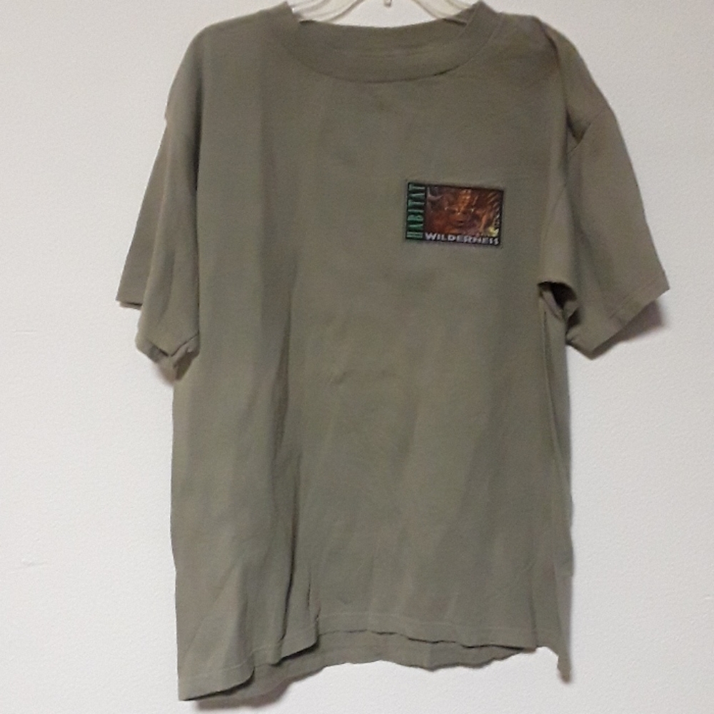 *C8MNS - NEW VINTAGE HABITAT GECKO LIZARD W/ SUNGLASSES LG T SHIRT W/ TAGS